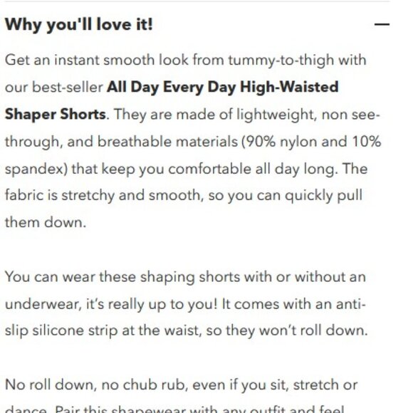 Shapermint all day every day high waisted shaper shorts NWT - Picture 8 of 9